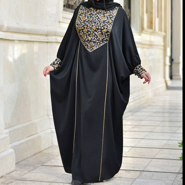 مانتو عبایی مشکی مجلسی فارا