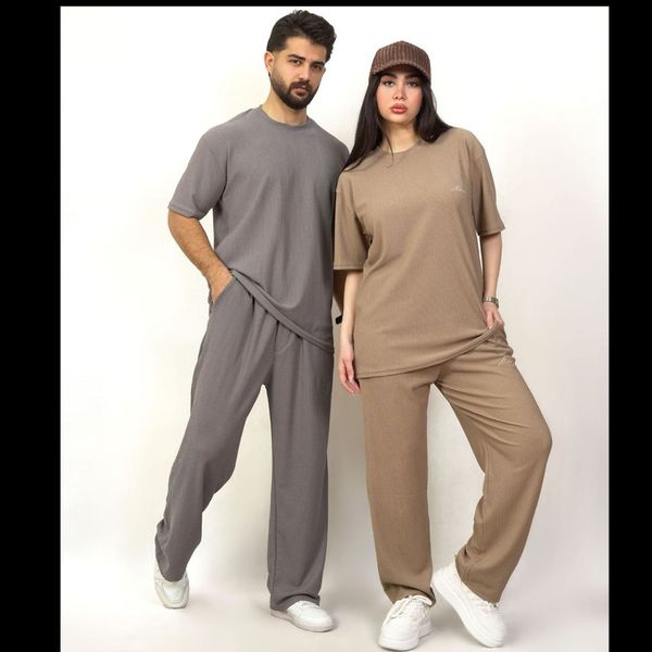 ست شلوار اسلش و تیشرت لش