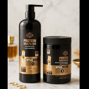 ماسک مو و شامپو کراتینه و پروتئین برزیلی