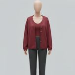 ژاکت با تاپ بافت