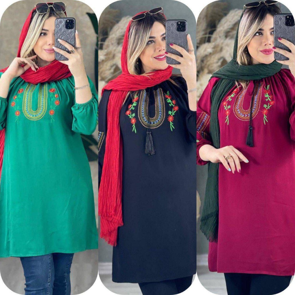 شومیز گلدوزی مهدیس