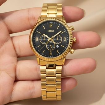 ساعت مردانه طلایی