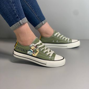 کتونی زنانه آلستار زیتونی بغل عکس