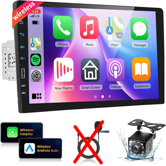 پخش خودرو Podofo 9" Wireless CarPlay / Android Auto – Single DIN