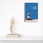 تابلو مخمل مدرن سامورایی تمرکز سایز 30*20