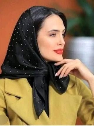 مینی اسکارف کوپرا نگین مشکی