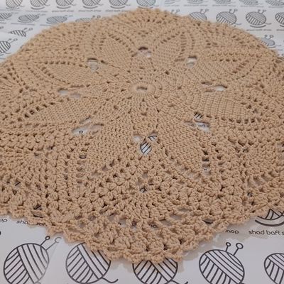 رومیزی دستباف شاد بافت با نخ مرسریزه