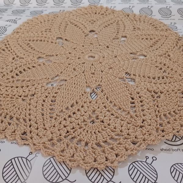 رومیزی دستباف شاد بافت با نخ مرسریزه