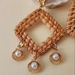 گوشواره فشن حصیری