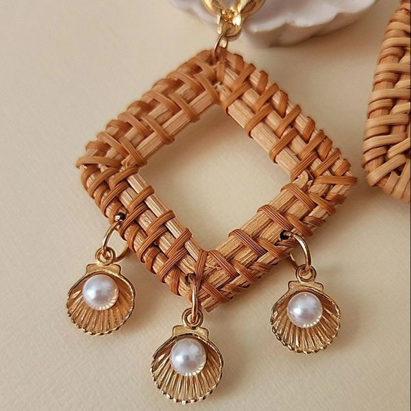 گوشواره فشن حصیری