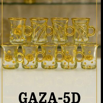 استکان اماراتی طلاکوب 6عددی جدید