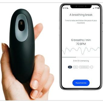 ابزار تنفس هوشمند Moonbird Breathing Tool – کمک به آرامش و خواب بهتر