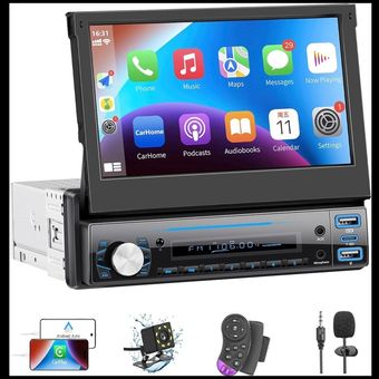 پخش خودرو Single DIN با CarPlay & Android Auto