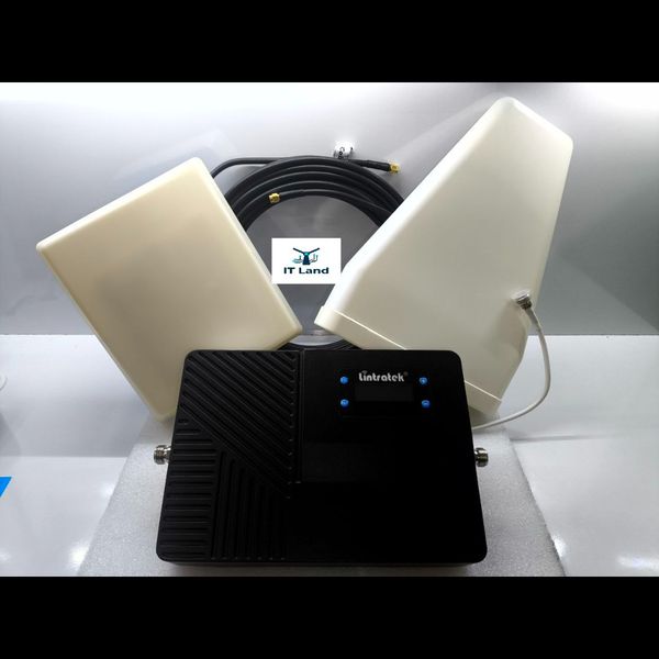 پکیج کامل دستگاه تقویت آنتن موبایل 3 باند هوشمند نیمه صنعتی 3 وات مدل  MGH.3000BLKP
