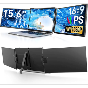 مانیتور قابل حمل سه‌گانه برای لپ‌تاپ – Dopesplay 15.6" Laptop Screen Extender