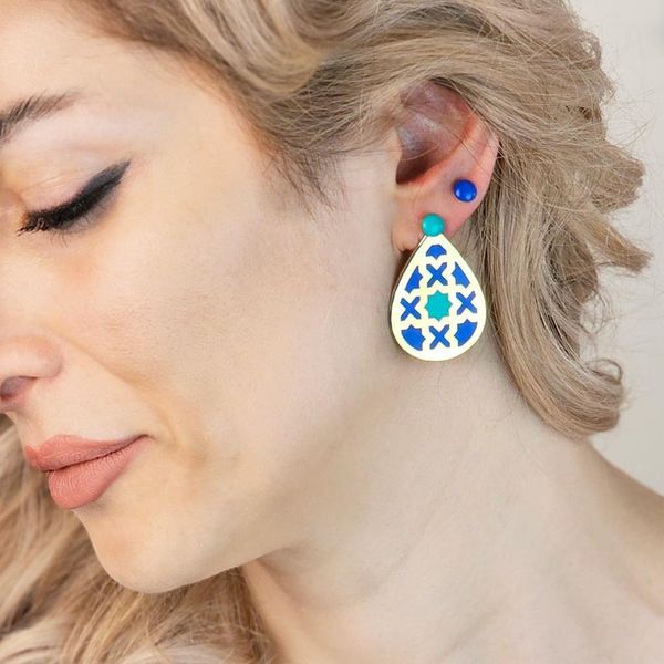 گوشواره برنجی E814