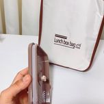 لانچ باکس سه طبقه مستطیلی با کیف گرم نگهدارنده