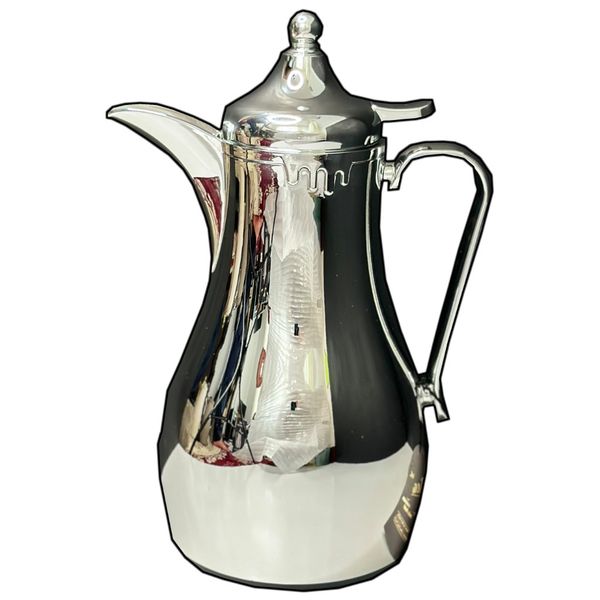 فلاسک عربی شیشه‌ای مارک feenik رنگ نقره‌ای