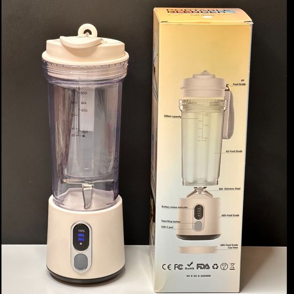 شیکر مدل Blender رنگ سفید (تک رنگ)