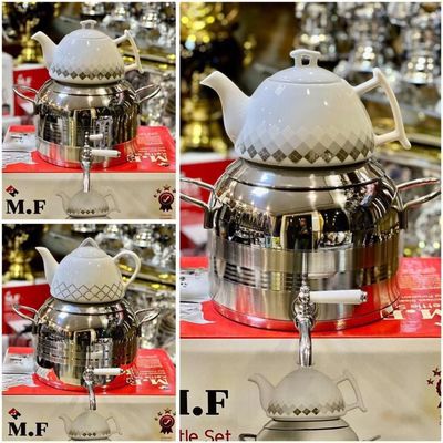 کتری قوری طرح ترک MF کیفیت بالا ضخیم،ارسال پس کرایه