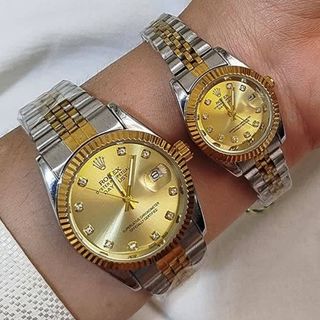 ست ساعت زنانه و مردانه رولکس دیت جاست مدل 7830