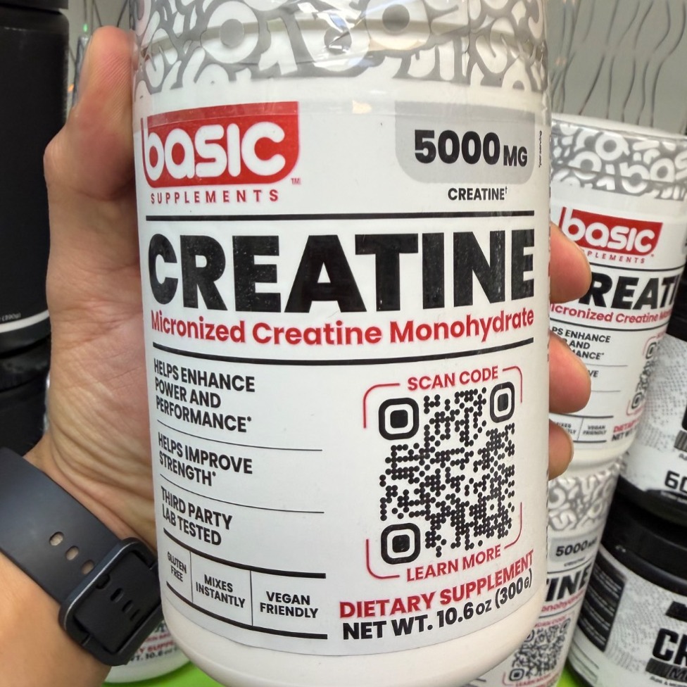 کراتین مونوهیدرات بیسیک ساپلمنتس 300 گرمی – Basic Supplements Creatine Monohydrate (5000mg)
