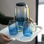 ست پارچ و شش لیوان رنگ آبی وارداتی،ارسال پس کرایه
