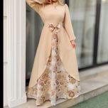 پیراهن مجلسی ماکسی  مازراتی کرم هلینا