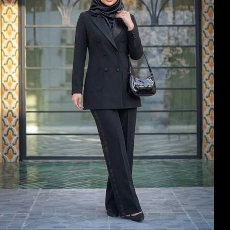 کت و شلوار زنانه مازراتی مشکی سایدا