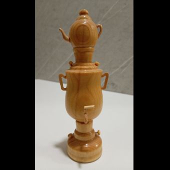 ست قوری سماور چوبی دکوری
