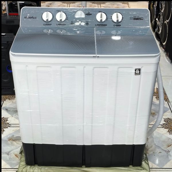 لباسشویی دوقلو سیلور لوکس 12 کیلو درب شیشه 17000TG ضمانت دار شرکتی