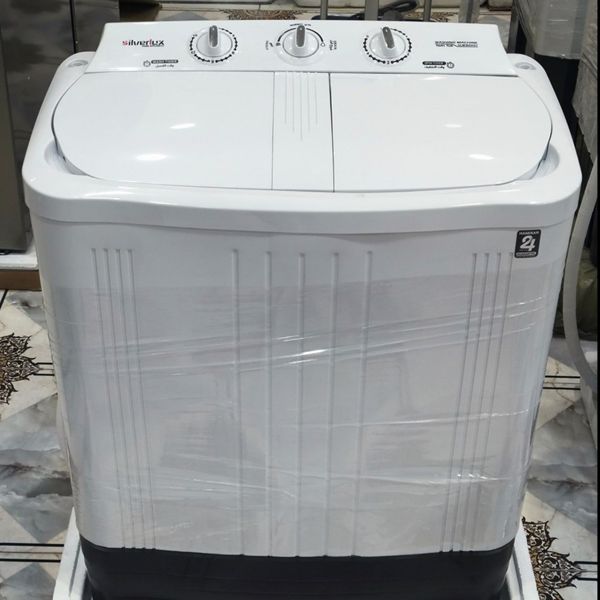 لباسشویی دوقلو سیلور لوکس 7 کیلو درب ABS مدل 8000T شرکتی ضمانت دار