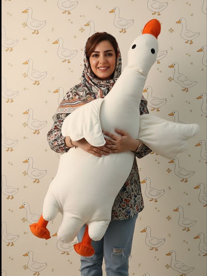 بالش عروسک بزرگ بغلی غاز 130×60
