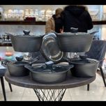 سرویس قابلمه بارولی طرح کره ای درب شیشه