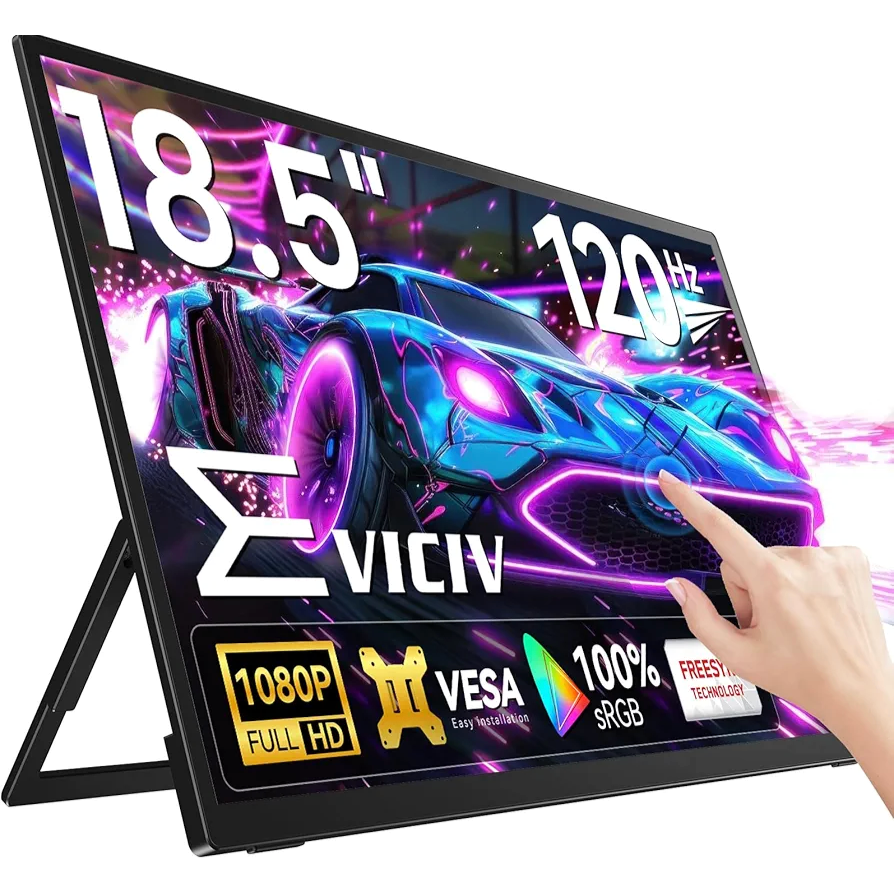 EVICIV 18.5-Inch Portable Monitor 120Hz – مانیتور همراه بزرگ با نرخ بروزرسانی بالا