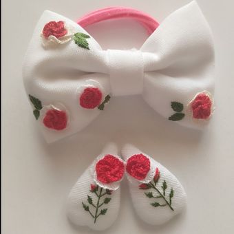 ست کش و گیره گلدوزی شده