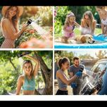 دوش کمپینگ شارژی با مخزن 20 لیتری گرین لاین  Green Lion Camping Shower with Intelligent Digital Display