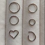پیرسینگ حلقه ای و قلبی