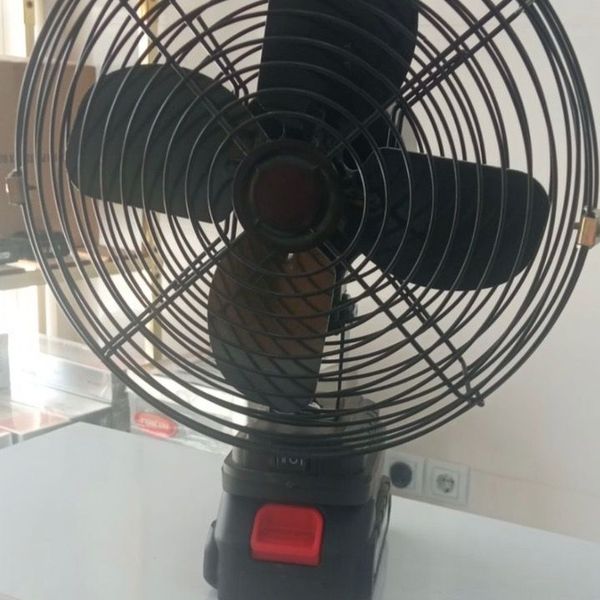 پنکه شارژی فلزی (پنکه نیسانی) FAN LITHIUM | دو باطری | فوق‌حرفه‌ای