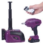 کیت جک برقی وآچارچرخ شارژی حرفه ایی