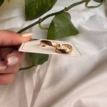 گوشواره بیضی طرحدار