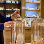 کلمن استوانه ای تراشدار شامپاین محصول وارداتی Glass war