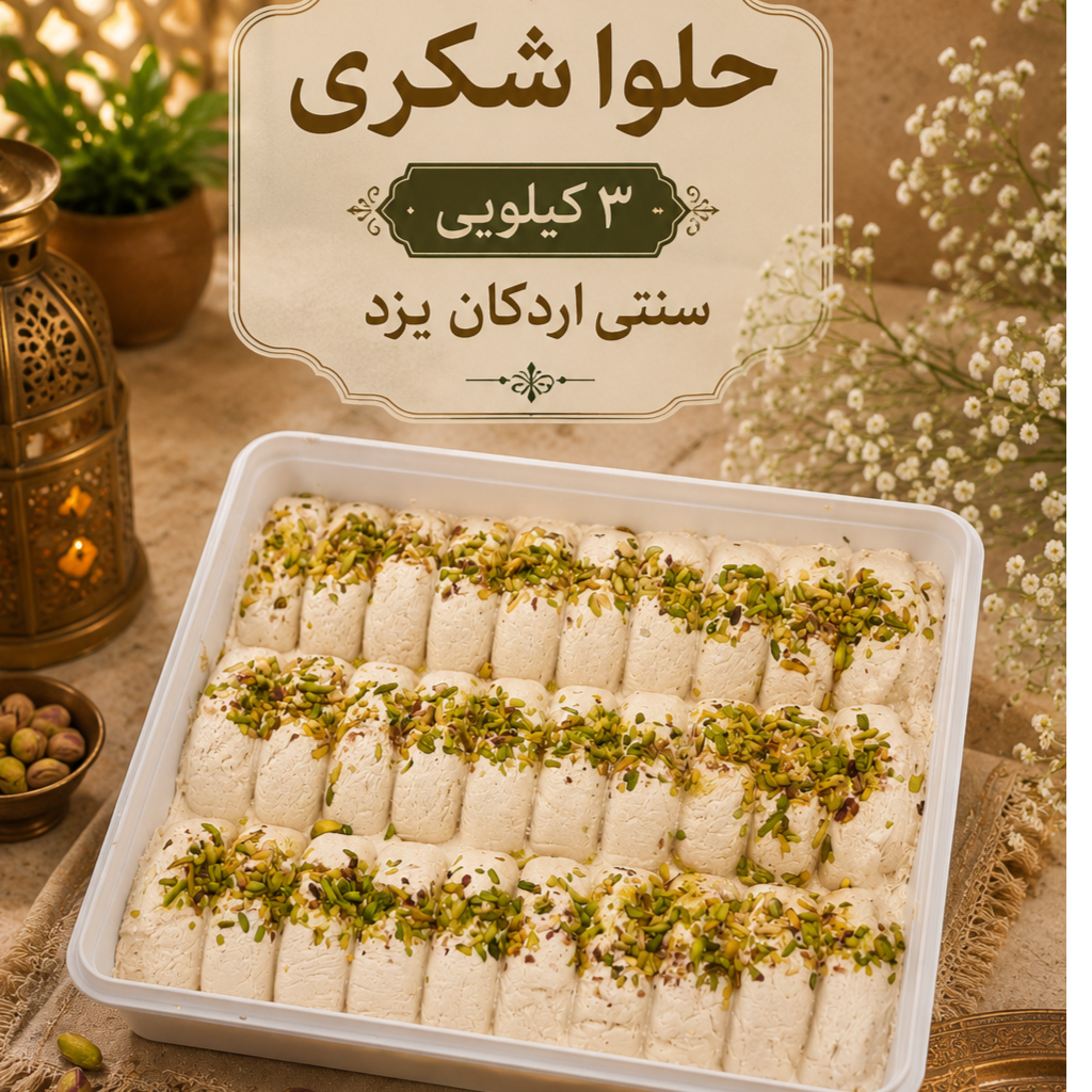حلوا شکری سنتی مدل رولتی 3 کیلوگرم اقتصادی