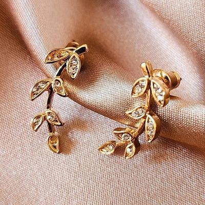 گوشواره مینیمال برگ