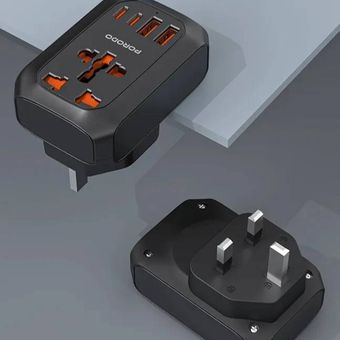 تبدیل برق و شارژر مسافرتی چندکاره (Universal AC Adapter) از برندپرودو Porodo مدل FWC044