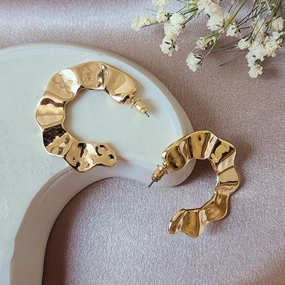 گوشواره موج طلایی