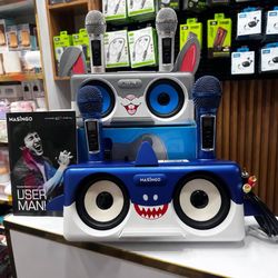 اسپیکر کارائوکه  در دو طرح خرگوش وکوسه  MASINGO Spinto G3 (Rabbit) 🐰(Shark)🦈