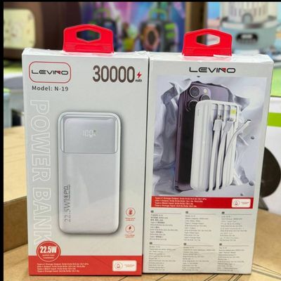 پاوربانک 30 هزار ارجینال LEVINO مدل N-19