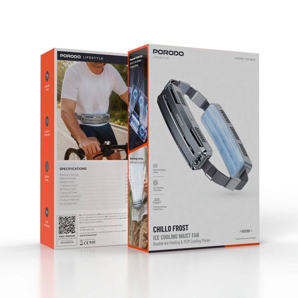فن خنککننده کمری Porodo مدل Chillo Frost