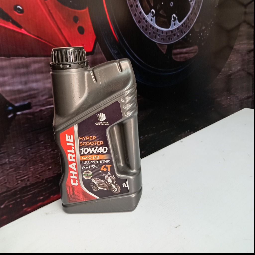 روغن موتور سیکلت تمام سنتتیک چارلی مدل SN Plus 10W-40 حجم 1 لیتر